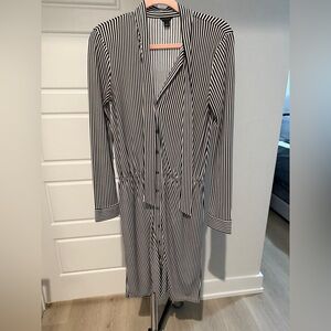 Ann Taylor Monochrome Striped Dress